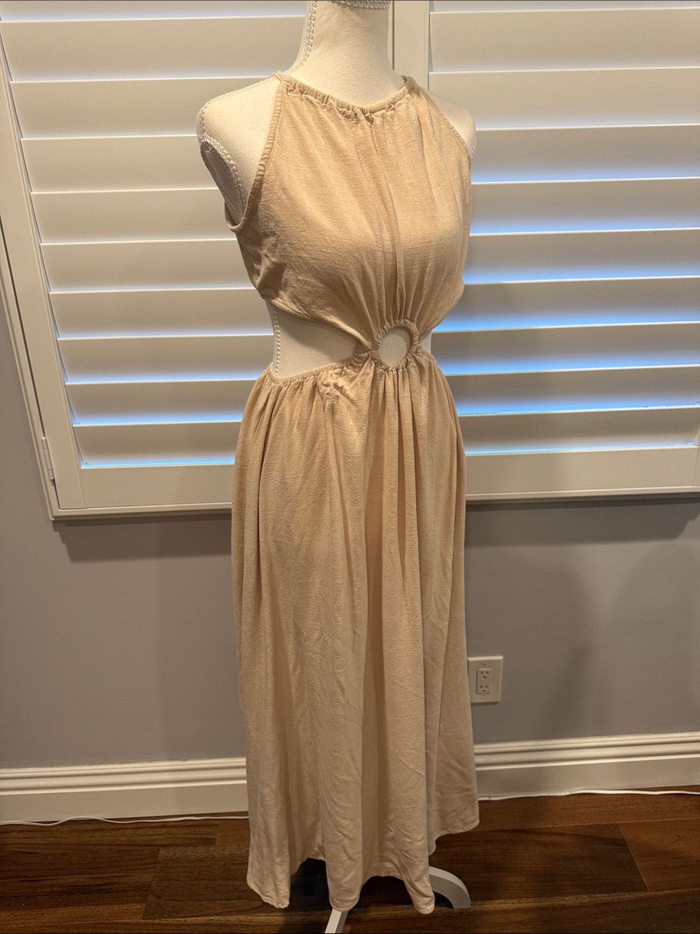 Linen blend dress
